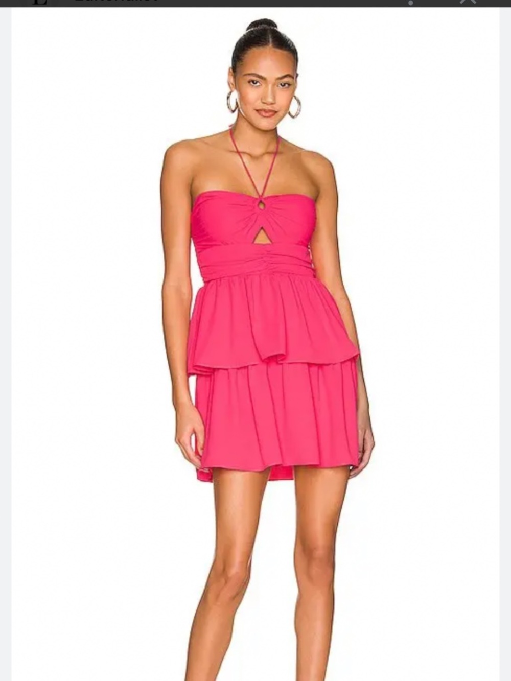 Amanda Uprichard pink mini dress